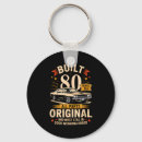 Search for 80th birthday key rings Unique