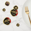 Search for red and gold confetti Birthday