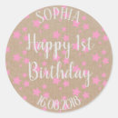 Search for birth date stickers 1st