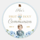 Search for blue communion stickers Catholic