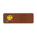 Search for smiling flower return address labels Smile