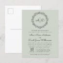 Search for floral wreath wedding postcards Typography