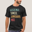 Search for legend since 1983 tshirts 40th
