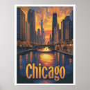 Search for vintage chicago posters Illustration