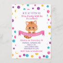 Search for cute kitty and invitations For kids