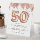 Search for pink gold 50th birthday party decor Modern