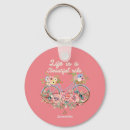 Search for life is beautiful key rings Girly