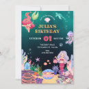 Search for underwater birthday invitations Girl