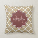 Search for burgundy and tan cushions Trendy