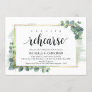 Search for eucalyptus rehearsal dinner invitations Greenery