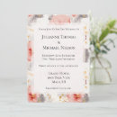 Search for coral grey wedding invitations Flowers