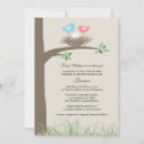 Search for bird nest baby shower invitations Tree