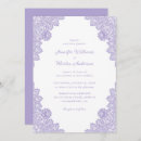 Search for lavender lace wedding invitations Elegant