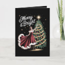 Search for vintage lady christmas cards Santa
