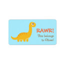 Search for cartoon dinosaur return address labels Prehistoric