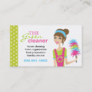 Search for eco cleaning business cards Housekeeper