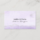Search for lavender business cards Interior designer