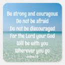 Search for be strong and courageous stickers Inspirational quote