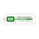 Search for cooking return address labels Green