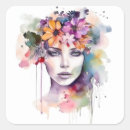 Search for flower hair stickers Feminine