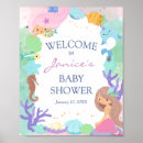 Search for mermaid baby shower posters Cute