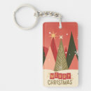 Search for retro rectangular key rings Red