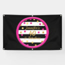 Search for black and gold birthday banners Pink