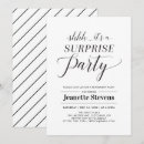 Search for black and white retirement invitations Minimalist