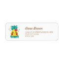 Search for hula return address labels Tropical