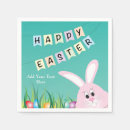 Search for happy easter napkins Bunnies