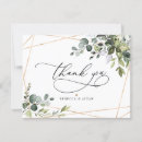 Search for botanical wedding thank you cards Elegant calligraphy script