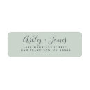 Search for stylish font return address labels Modern typography