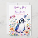 Search for girl penguin invitations Watercolor