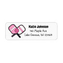Search for pickleball return address labels Pink
