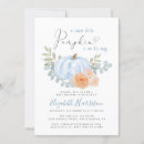 Search for floral pumpkin baby shower invitations Simple