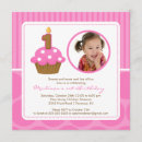 Search for cupcake 1st birthday invitations Cute