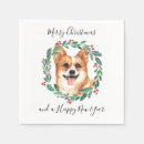 Search for corgi napkins Merry christmas