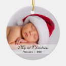 Search for babys 1st photo christmas tree decorations First