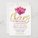 Search for cheers to 80 years birthday invitations Celebration
