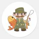Search for fishing cartoon stickers Fisherman
