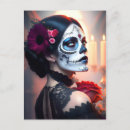 Search for dead rose postcards Sugar skull