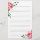 Search for lined floral stationery paper Flower