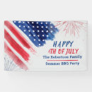 Search for 4th of july banners Red white blue