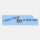 Search for shih tzu bumper stickers Humour