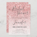 Search for glam bridal shower invitations Rose gold