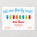 Search for gummy bears invitations We can bearly wait