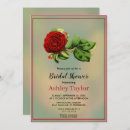 Search for burgundy red bridal shower invitations Boho