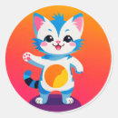 Search for cartoon paws stickers Kitten