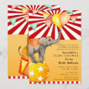 Search for girl circus invitations Red
