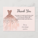 Search for quinceañera thank you cards Sparkle